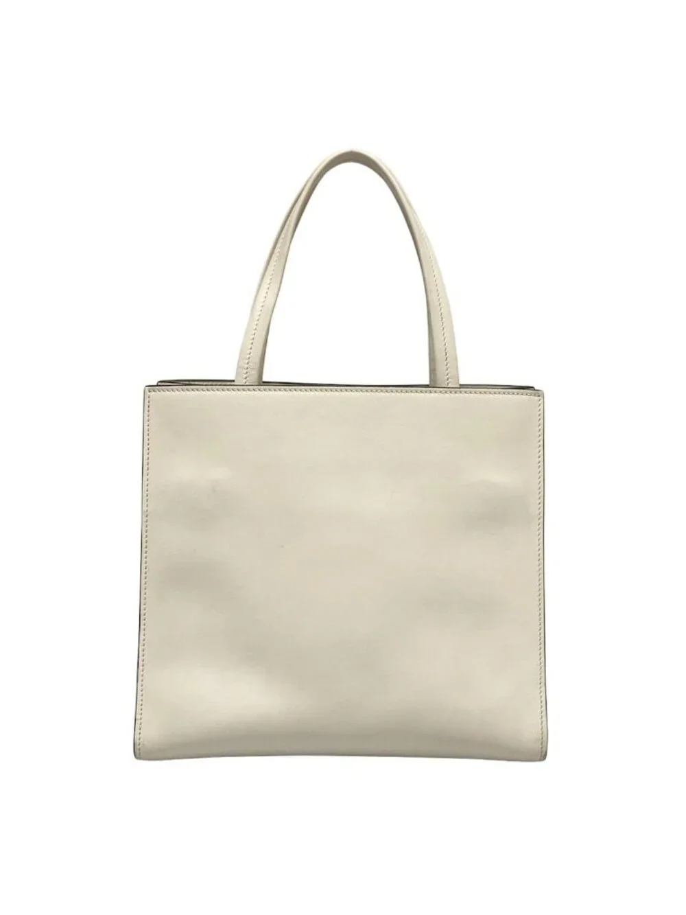 Prada Tote White Leather